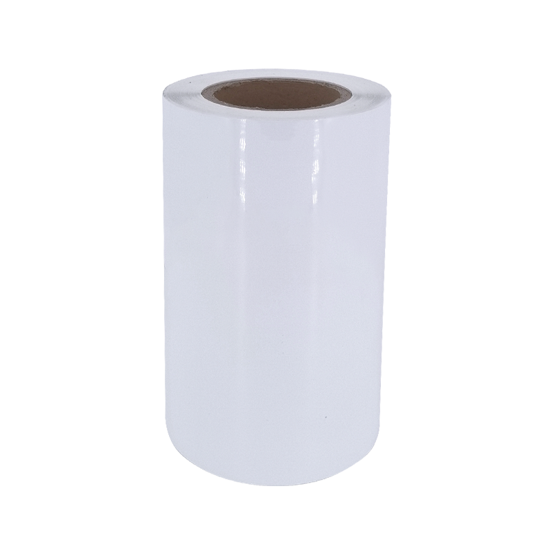 etiqueta de papel adesiva aluminizada branca brilhante do pneu do filme do ANIMAL DE ESTIMAÇÃO 25um 