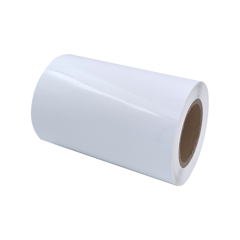 etiqueta de papel adesiva aluminizada branca brilhante do pneu do filme do ANIMAL DE ESTIMAÇÃO 25um 