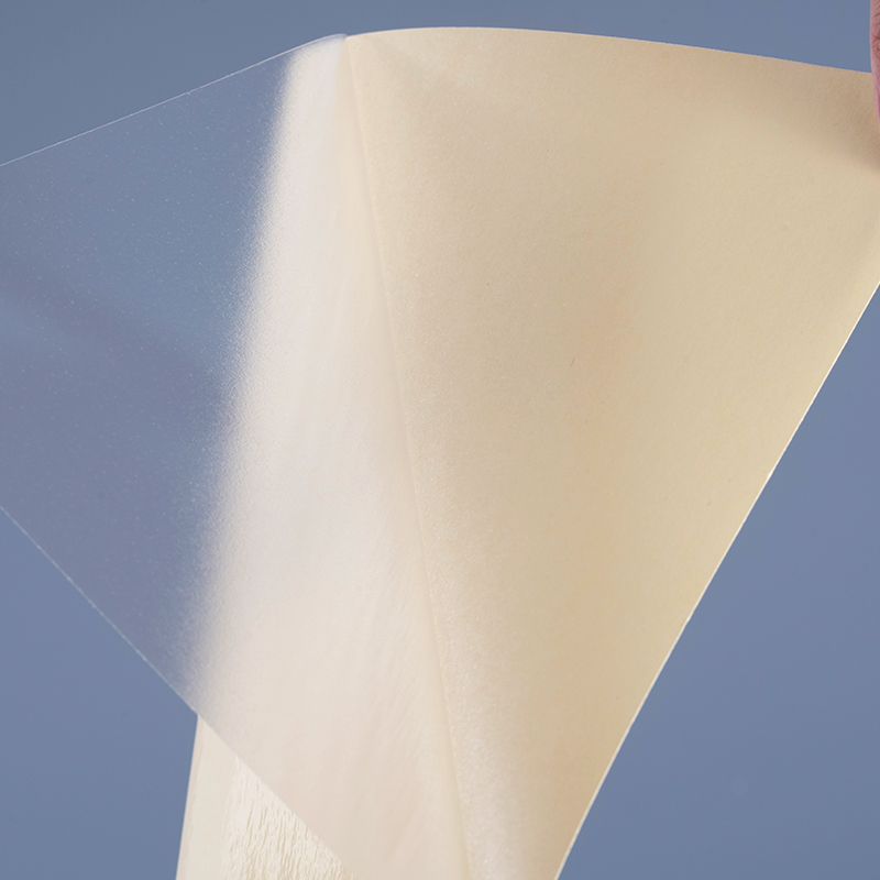 Rolo enorme de etiqueta de impressão de etiqueta de vinil de filme de poliéster autoadesivo transparente 50mic