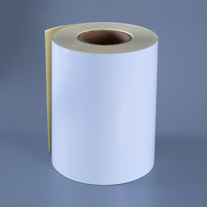 Etiqueta autoadesiva de filme de poliéster branco brilhante 50mic com adesivo removível, resistente ao álcool e resistente a altas temperaturas