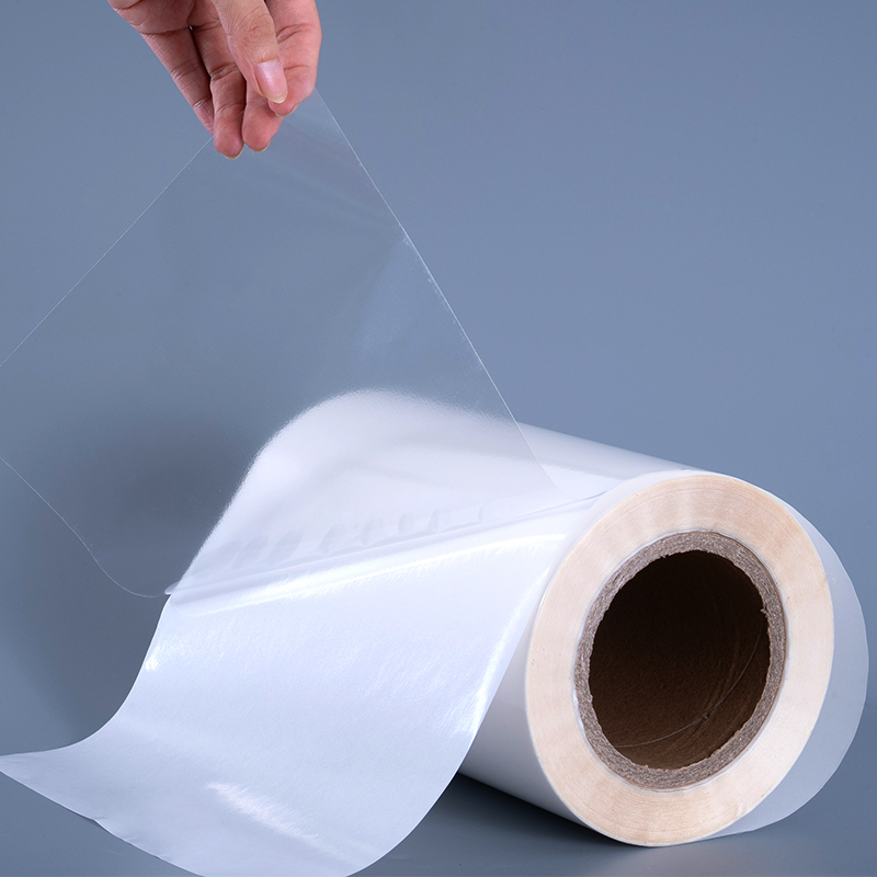 Filme PET 25mic transparente com etiquetas adesivas removíveis de poliéster transparente