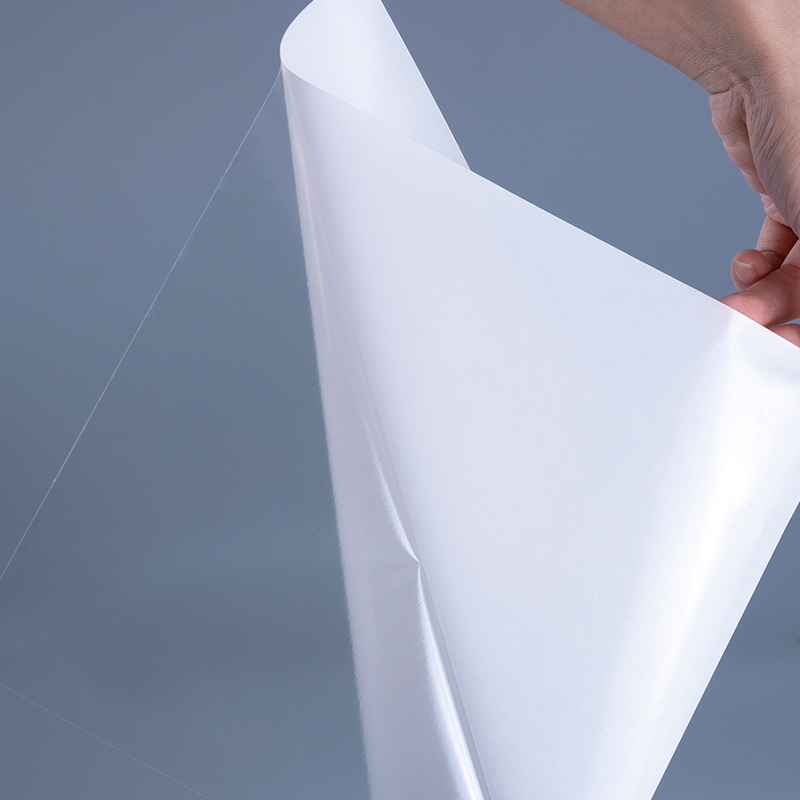 Rolo enorme de etiqueta de impressão de etiqueta de vinil de filme de poliéster autoadesivo transparente 50mic